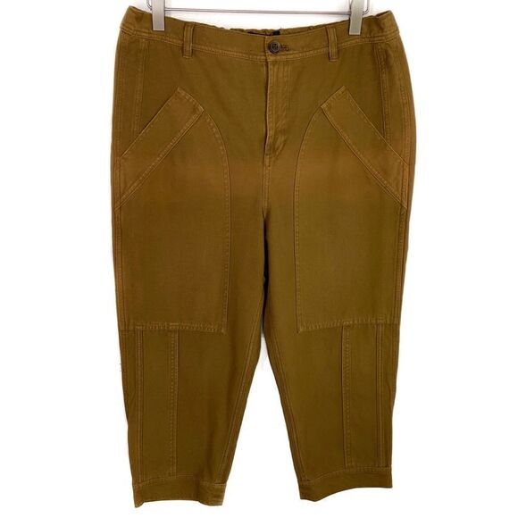 J. Crew Light Brown Cropped Utility Pants 8 NWT - Picture 1 of 5
